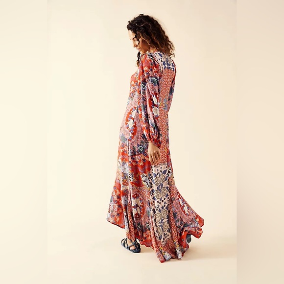 𝓯𝓹 Free People ~ Marais Printed Midi Dress in Ivry - Picture 5 of 8